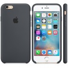 Oficiāls „Apple“ iPhone 6 6s Silicone Case melns silikona apvalks (MGQF2ZM/A)