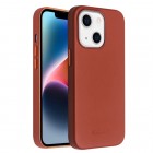Apple iPhone 14 "QIALINO" Slim MagSafe ādas brūns vaciņš - apvalks
