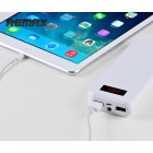 Remax rezerves ārējais pārnesājams litija jonu akumulators (20000 mAh), ang. Power bank - melna