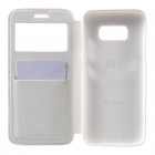 Samsung Galaxy S8 (G950) Roar Noble ādas atvēramais balts futrālis
