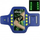 „Romix“ Led dėklas sportui (raištis „Romix“ Led apvalks sportam (rokas saite) - tumši zils, universāls (L izmērs)ant rankos) - tamsiai mėlynas, universalus (L dydis)