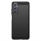 Samsung Galaxy A05s (SM-A057F) „Carbon“ cieta silikona (TPU) melns apvalks