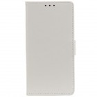 Samsung Galaxy A10 (A105F) atvēramais ādas balts maciņš (maks)