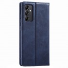 Samsung Galaxy A14 5G (SM-A146B, SM-A145F) „Lc.Imeeke“ zils ādas atvērams maciņš