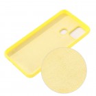 Samsung Galaxy A21s (A217) Shell cieta silikona (TPU) dzeltens apvalks