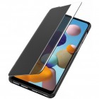 Samsung Galaxy A21s (A217) View Line melns atvērams maciņš (maks)