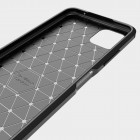 Samsung Galaxy A22 Carbon cieta silikona (TPU) melns apvalks
