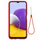 Samsung Galaxy A22 „Shell“ cieta silikona (TPU) sarkans apvalks 