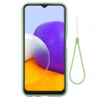 Samsung Galaxy A22 „Shell“ cieta silikona (TPU) zaļš apvalks