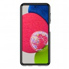 Samsung Galaxy A23 5G (SM-A236B, SM-A235F) „Twill“ cieta silikona (TPU) melns apvalks