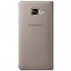 Samsung Galaxy A3 (2016) A310 oficiāls Flip Wallet Cover EF-WA310 atvērams zelta ādas maciņš (maks)