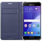 Samsung Galaxy A3 (2016) A310 oficiāls Flip Wallet Cover EF-WA310 atvērams zils ādas maciņš (maks)