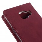 Mercury Blue Moon Samsung Galaxy A3 (2016) atvērams bordo ādas maciņš