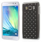 Samsung Galaxy A3 elegants melns apvalks ar spīduļiem