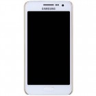 Samsung Galaxy A3 (A300) Nillkin Frosted Shield zelta plastmasas apvalks + ekrāna aizsargplēve
