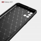 Samsung Galaxy A31 (A315F) Carbon cieta silikona (TPU) melns apvalks