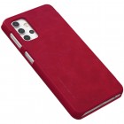 Greznais „Nillkin“ Qin sērijas ādas atvērams sarkans Samsung Galaxy A32 5G