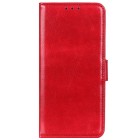 Samsung Galaxy A32 5G atvēramais ādas sarkans maciņš (maks)