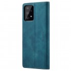 Samsung Galaxy A33 5G (SM-A336E) CaseMe Retro solīds atvēramais ādas zaļš maciņš - maks