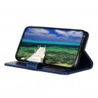 Samsung Galaxy A34 5G (SM-A346E) atvēramais ādas zils maciņš (maks)