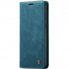 Samsung Galaxy A36 CaseMe Retro solīds atvēramais ādas zaļš maciņš - maks