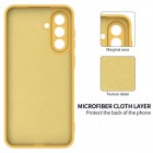 Samsung Galaxy A36 "Shell" cieta silikona (TPU) apvalks - dzeltens
