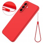 Samsung Galaxy A36 "Shell" cieta silikona (TPU) apvalks - sarkans