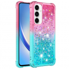 Samsung Galaxy A36 "Yibo" Shine cietā silikona (TPU) vāciņš - rozs/zils