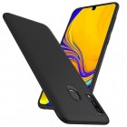 Samsung Galaxy A40 (A405F) „Lenuo“ cieta silikona (TPU) melns apvalks