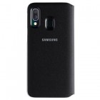 Samsung Galaxy A40 (A405F) oficiāls Wallet Cover atvērams melns ādas maciņš (maks)