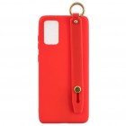 Samsung Galaxy A41 (A415F) „Strap“ Kickstand cieta silikona (TPU) sarkans apvalks