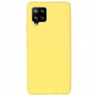 Samsung Galaxy A42 5G „Shell“ cieta silikona (TPU) dzeltens apvalks