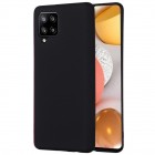 Samsung Galaxy A42 5G „Shell“ cieta silikona (TPU) melns apvalks