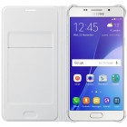 Samsung Galaxy A5 (2016) A510 oficiāls Flip Wallet Cover atvērams balts ādas maciņš (maks)