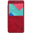 Greznais „Nillkin“ Qin sērijas ādas atvērams sarkans Samsung Galaxy A5 (2016) A510 maciņš