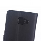 Samsung Galaxy A5 2016 (A510F) atvēramais ādas melns retro maciņš (maks)