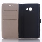 Samsung Galaxy A5 2016 (A510F) atvēramais ādas smilšains retro maciņš (maks)