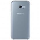 Samsung Galaxy A5 2017 (A520) oficiāls Clear View Cover atvērams sudrabs ādas maciņš