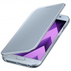 Samsung Galaxy A5 2017 (A520) oficiāls Clear View Cover atvērams sudrabs ādas maciņš
