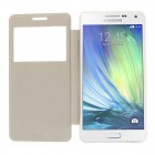 Samsung Galaxy A5 view window atvēramais balts maciņš