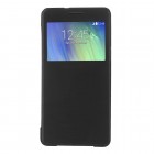 Samsung Galaxy A5 view window atvēramais melns maciņš