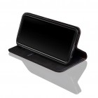 Samsung Galaxy A50 A505F (A50s A507F, A30s A307F) „Deluxe“ ādas atvēramais melns maciņš (maks)