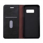Samsung Galaxy A50 A505F (A50s A507F, A30s A307F) „Deluxe“ ādas atvēramais melns maciņš (maks)