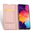 Samsung Galaxy A50 A505F (A50s A507F, A30s A307F) „Dux Ducis“ Skin sērijas rozs ādas atvērams maciņš