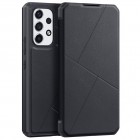 Samsung Galaxy A53 5G (SM-A536B) Dux Ducis Skin X sērijas melns ādas atvērams maciņš
