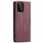 Samsung Galaxy A53 5G (SM-A536B) CaseMe Retro solīds atvēramais ādas bordo maciņš - maks