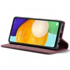 Samsung Galaxy A53 5G (SM-A536B) CaseMe Retro solīds atvēramais ādas bordo maciņš - maks