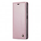 Samsung Galaxy A54 (SM-A546B) „CaseMe“ Leather solīds atvēramais ādas rozs maciņš - maks