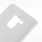 Samsung Galaxy A6 2018 (A600F) balts atvēramais maciņš ar lodziņu
