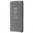 Samsung Galaxy A6 2018 (A600F) plastmasas atvērams melns ādas maciņš